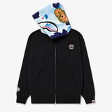 BAPE x BAYC Shark Full Zip Hoodie - Black