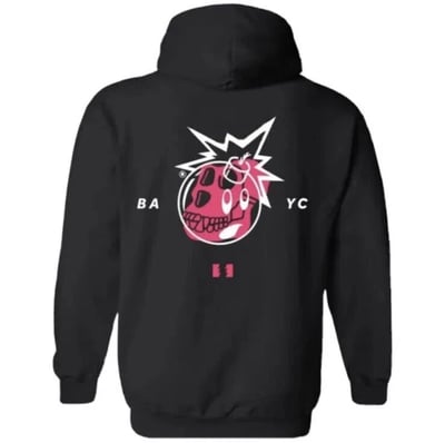 BAYC x The Hundreds Hoodie - Black - Back
