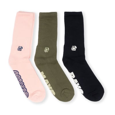 Basic Crew Skull Socks (3 Pack)