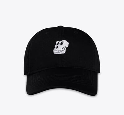BAYC Logo Dad Hat - White Logo - Front