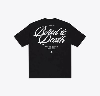 Bored Script T-Shirt - Back