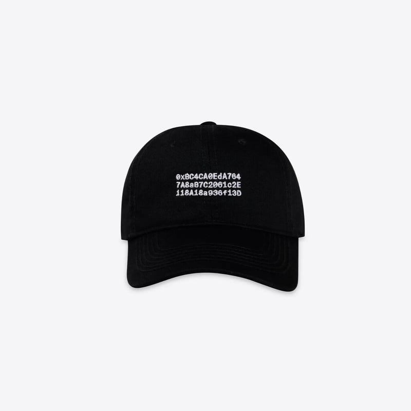 BAYC “contract Address” Dad Hat (Black)